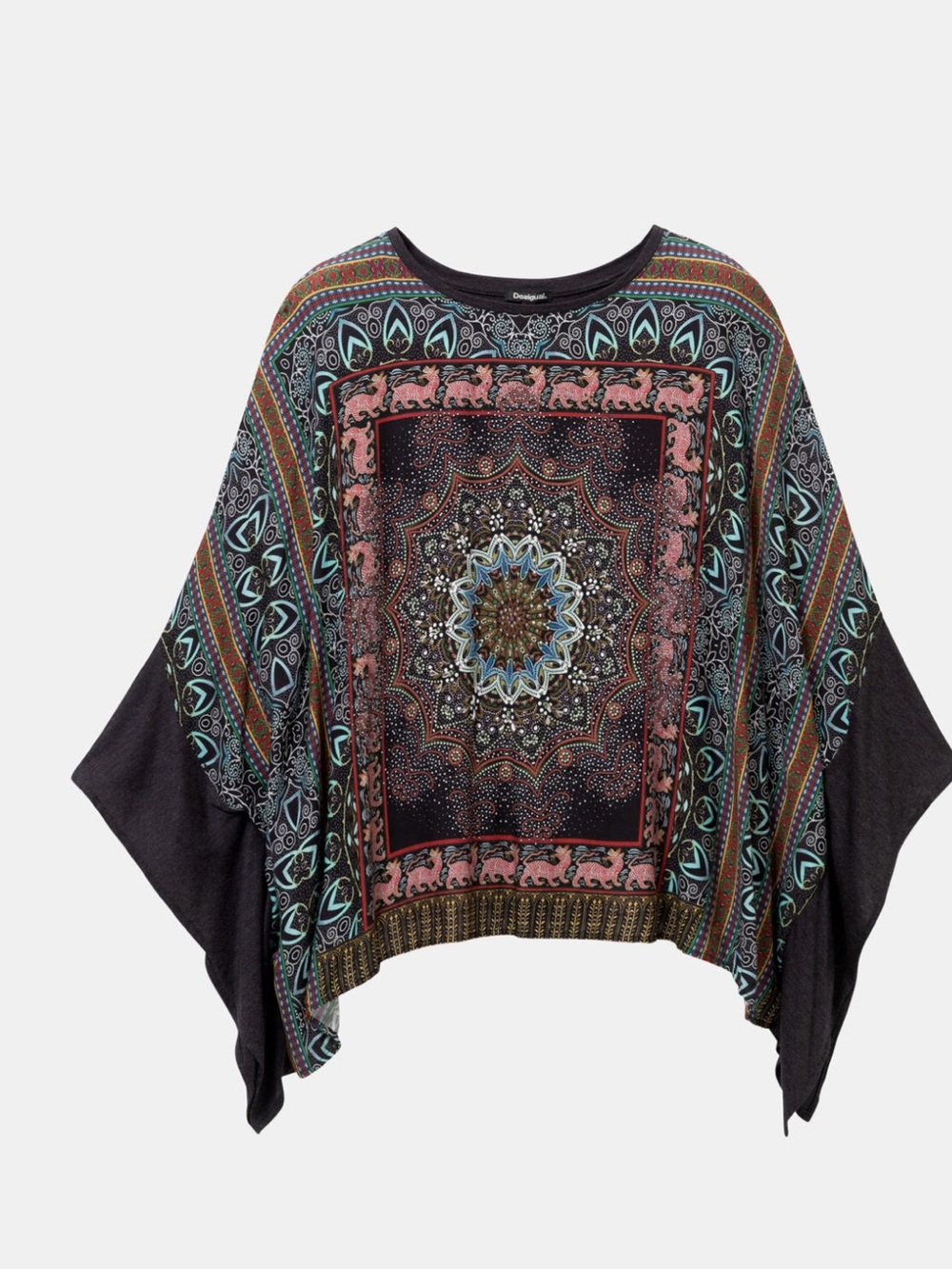 Desigual HINDU PONCHO T-SHIRT - Picture 3 of 10